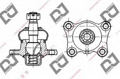 DJ PARTS db1145 -  Несущий / направляющий шарнир